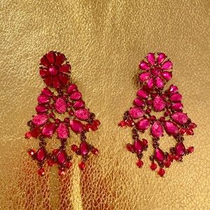 Beautiful Pink dangle earrings